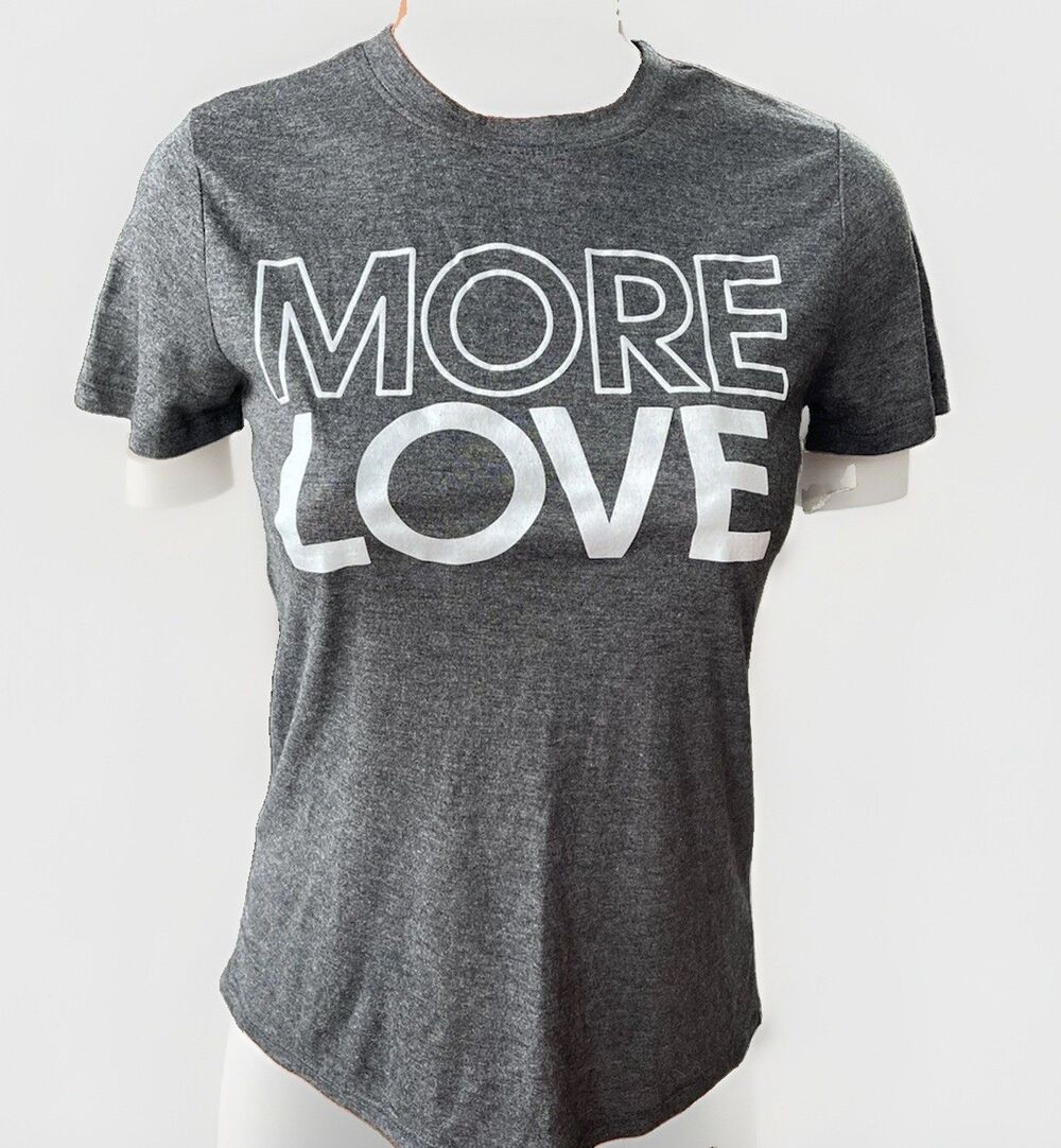 Modern Lux Gray More Love Tee Shirt Size XS Soft NWT